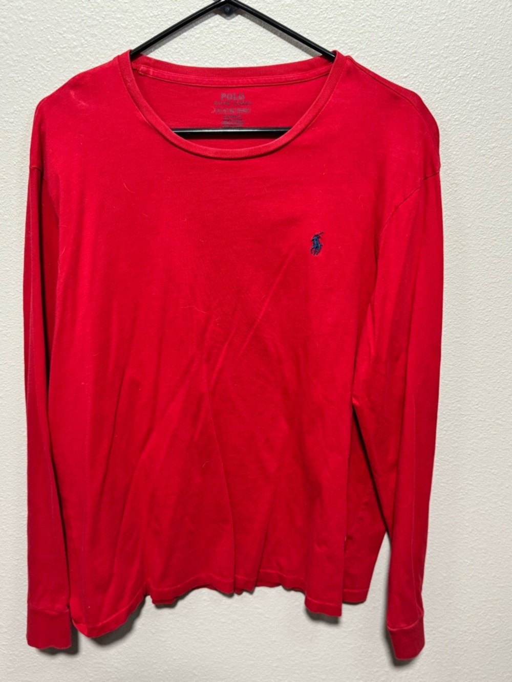 Polo by Ralph Lauren Red Crewneck Tee